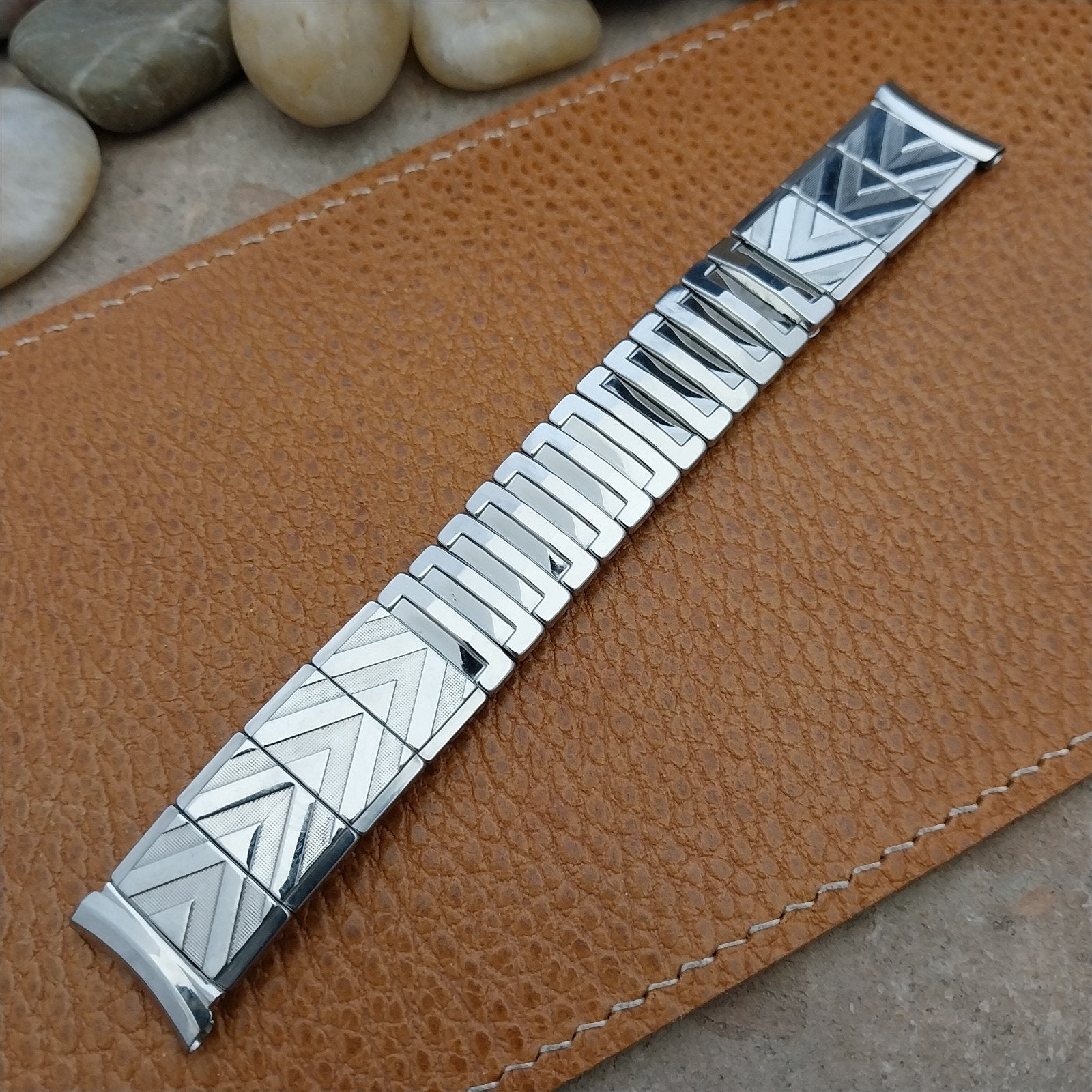 17.3mm Glen Stainless Steel Expansion Unused 1950s Vintage Watch Band