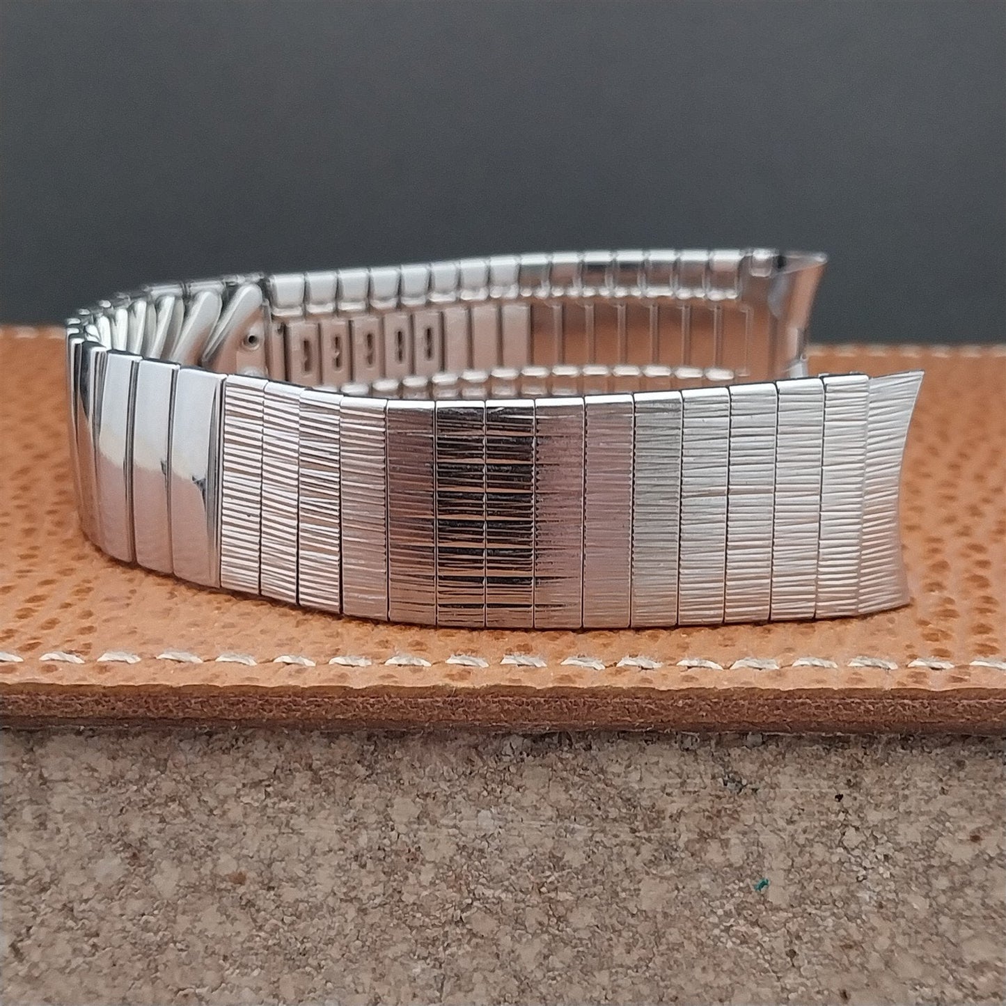 17.2mm Stainless Steel Kreisler Stelux Long Classic NOS 1960s Vintage Watch Band