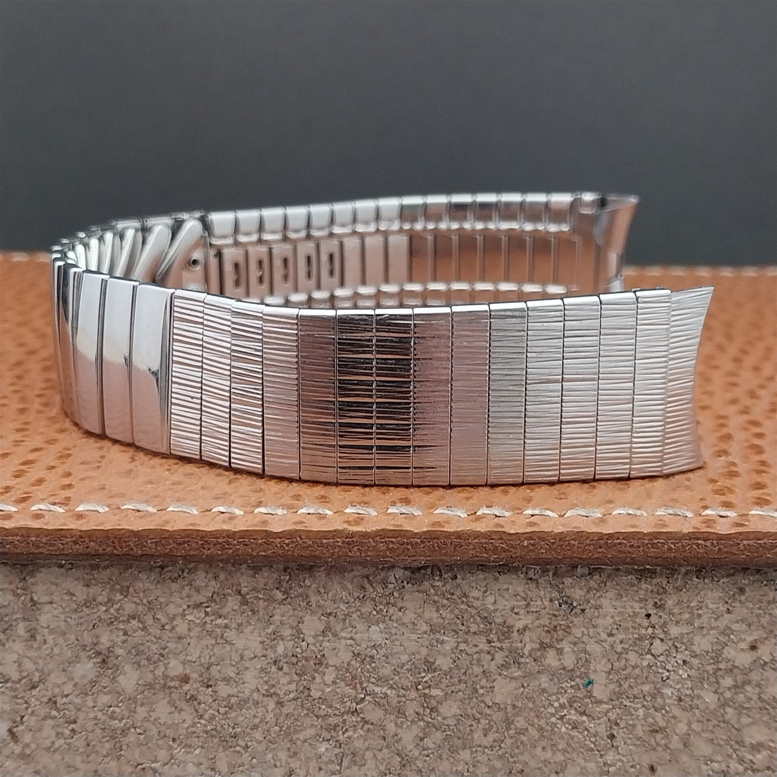 17.2mm Stainless Steel Kreisler Stelux Long Classic NOS 1960s Vintage Watch Band