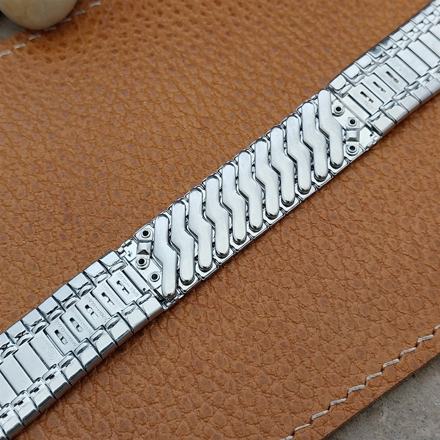 17.2mm Stainless Steel Kreisler Stelux Long Classic NOS 1960s Vintage Watch Band