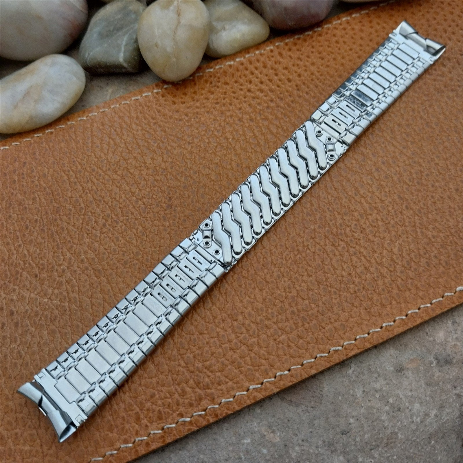 17.2mm Stainless Steel Kreisler Stelux Long Classic NOS 1960s Vintage Watch Band