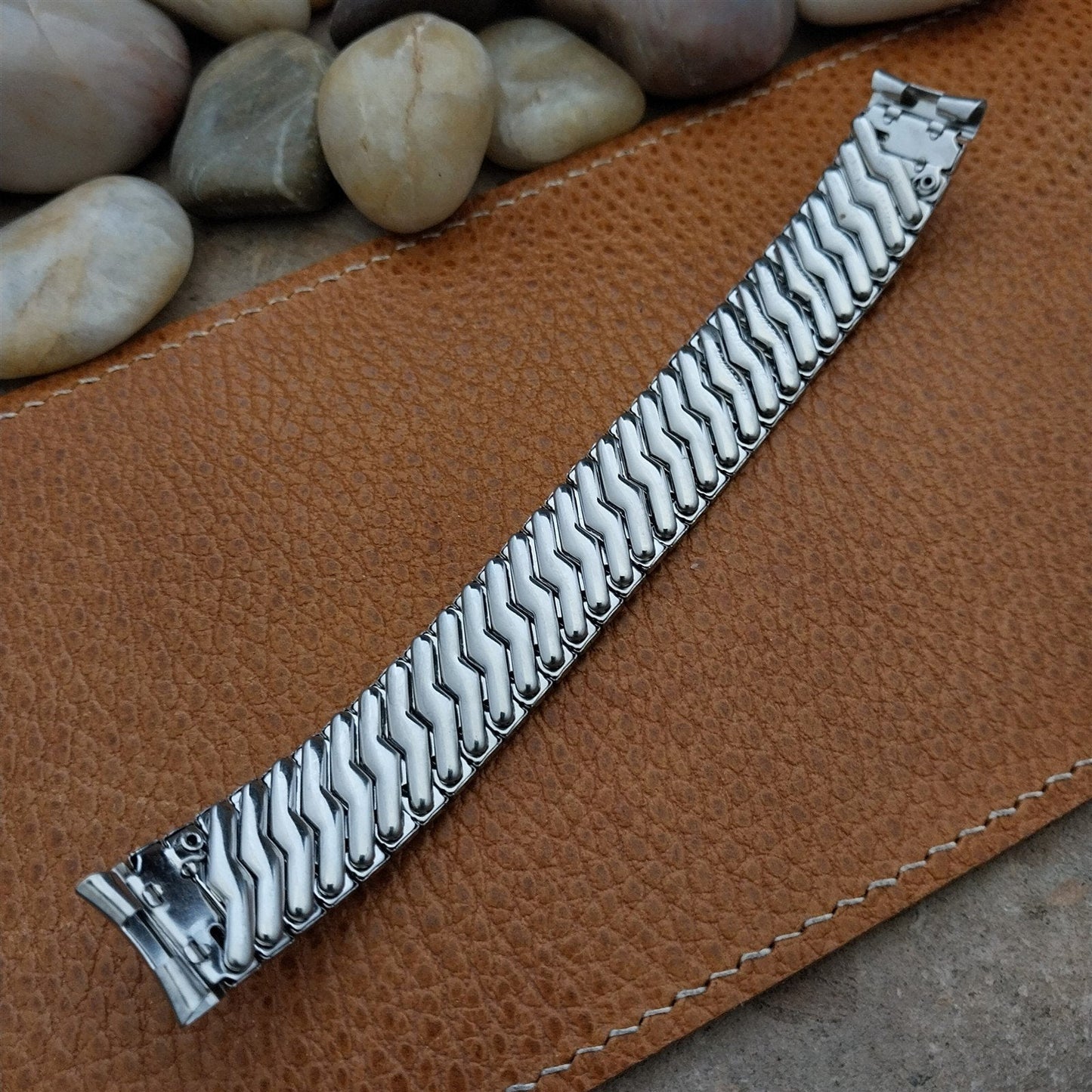 Vintage 5/8" Prospect Stainless Steel Classic Expansion Unused Watch Band