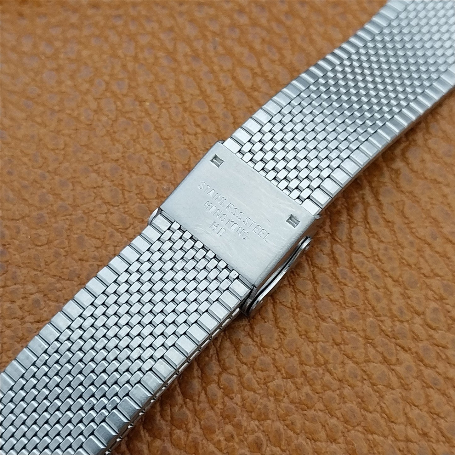 Special Fit 2-Piece Stainless Steel 18mm Flared nos Unused Vintage Watch Band