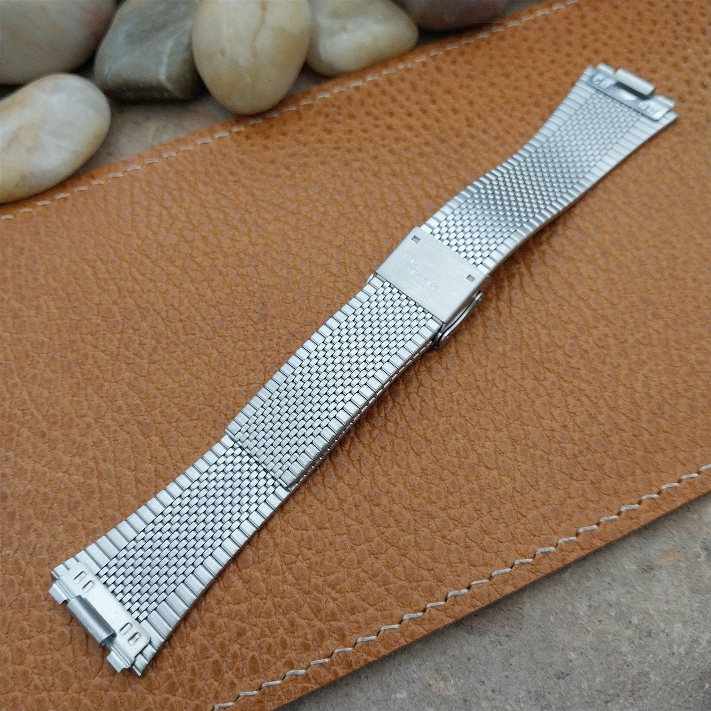 Special Fit 2-Piece Stainless Steel 18mm Flared nos Unused Vintage Watch Band