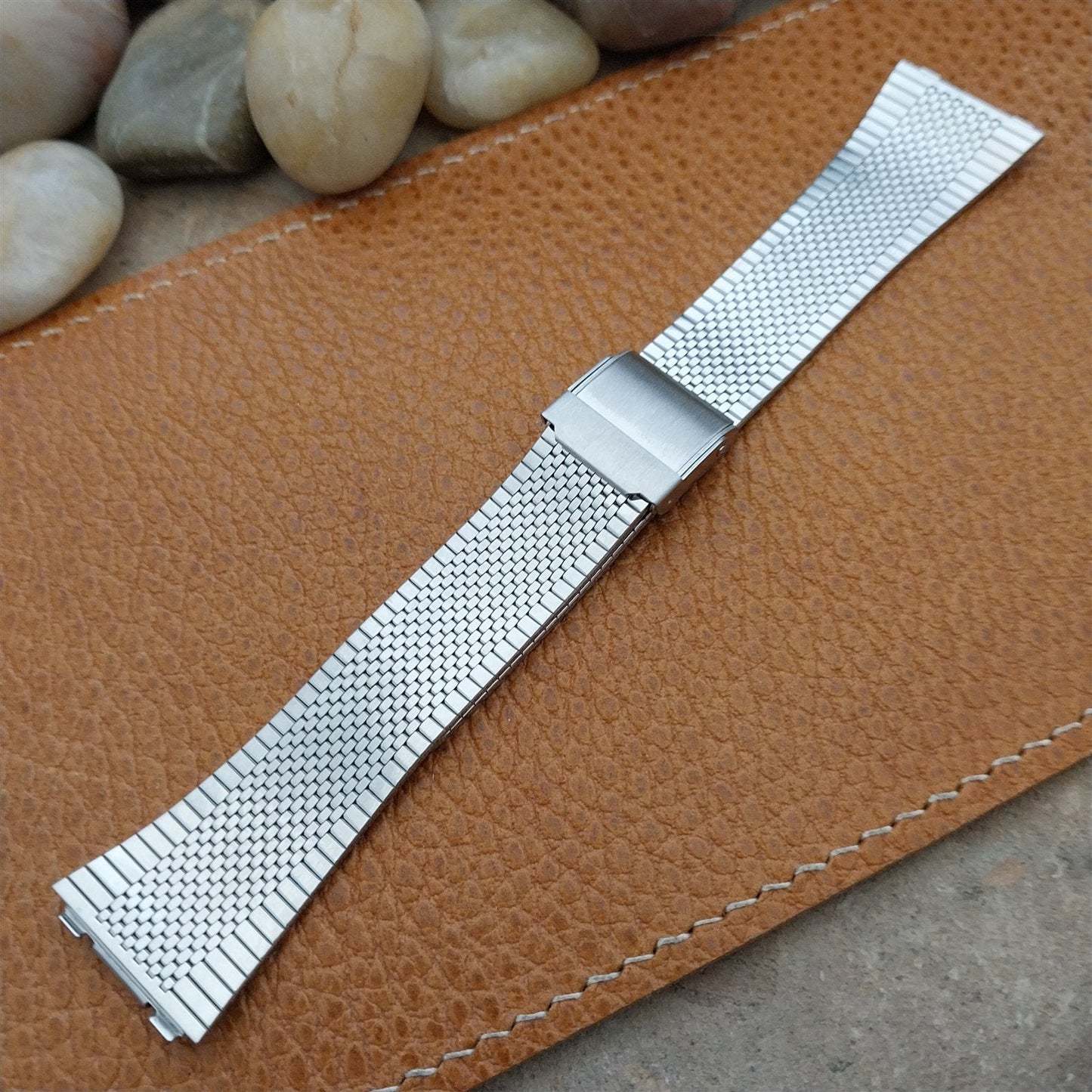 Special Fit 2-Piece Stainless Steel 18mm Flared nos Unused Vintage Watch Band