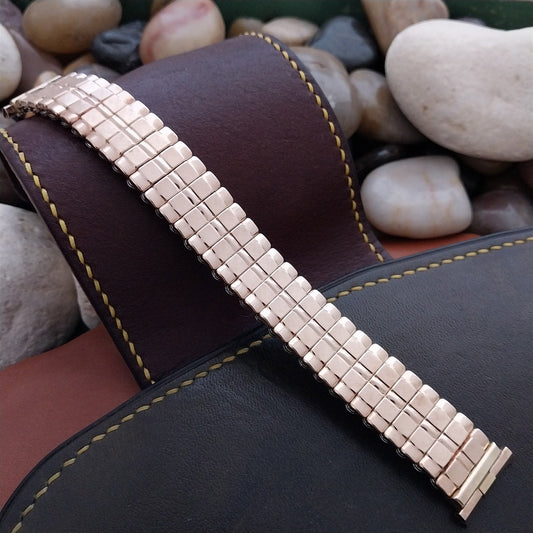 19mm 18mm 10k Rose Gold-Filled JB Champion Unused nos 1960s Vintage Watch Band