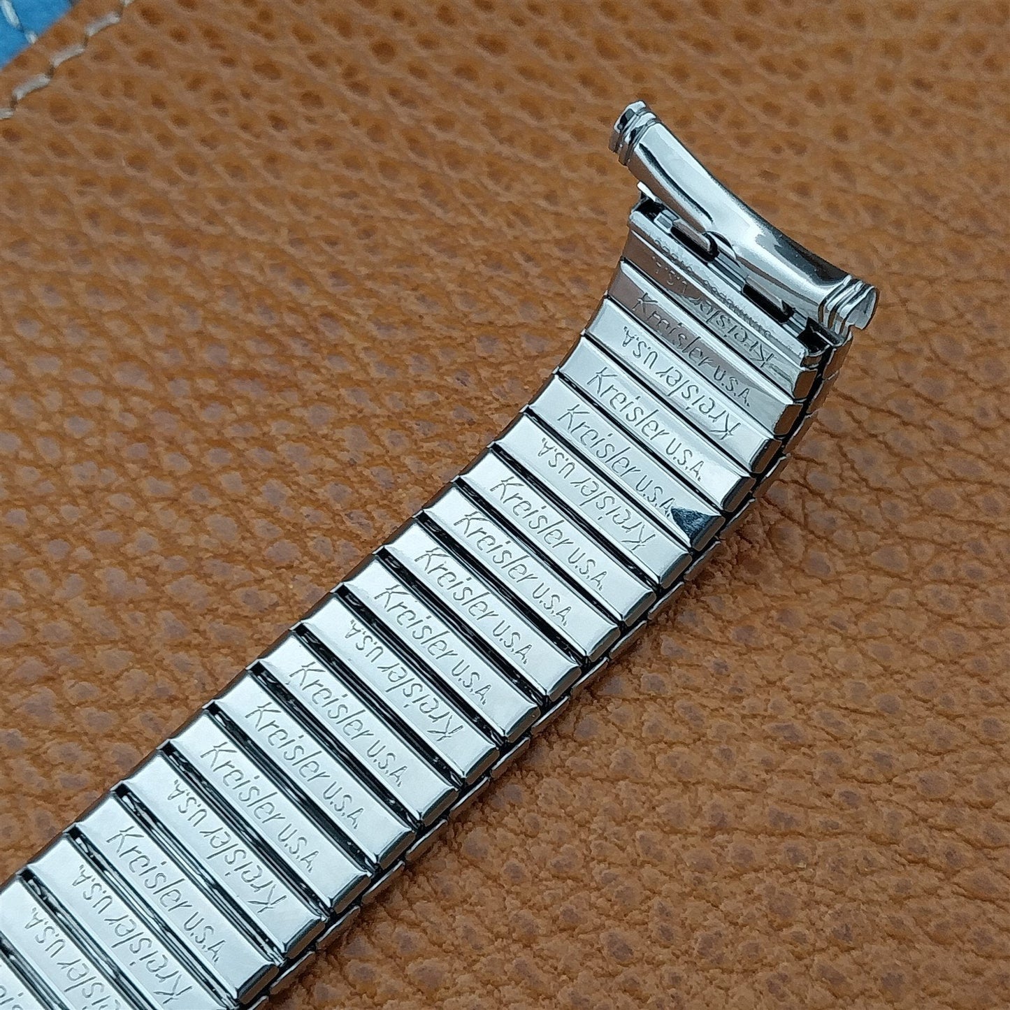 Stainless Steel Kreisler USA 1960s nos Expansion Vintage Watch Band 19mm 18mm