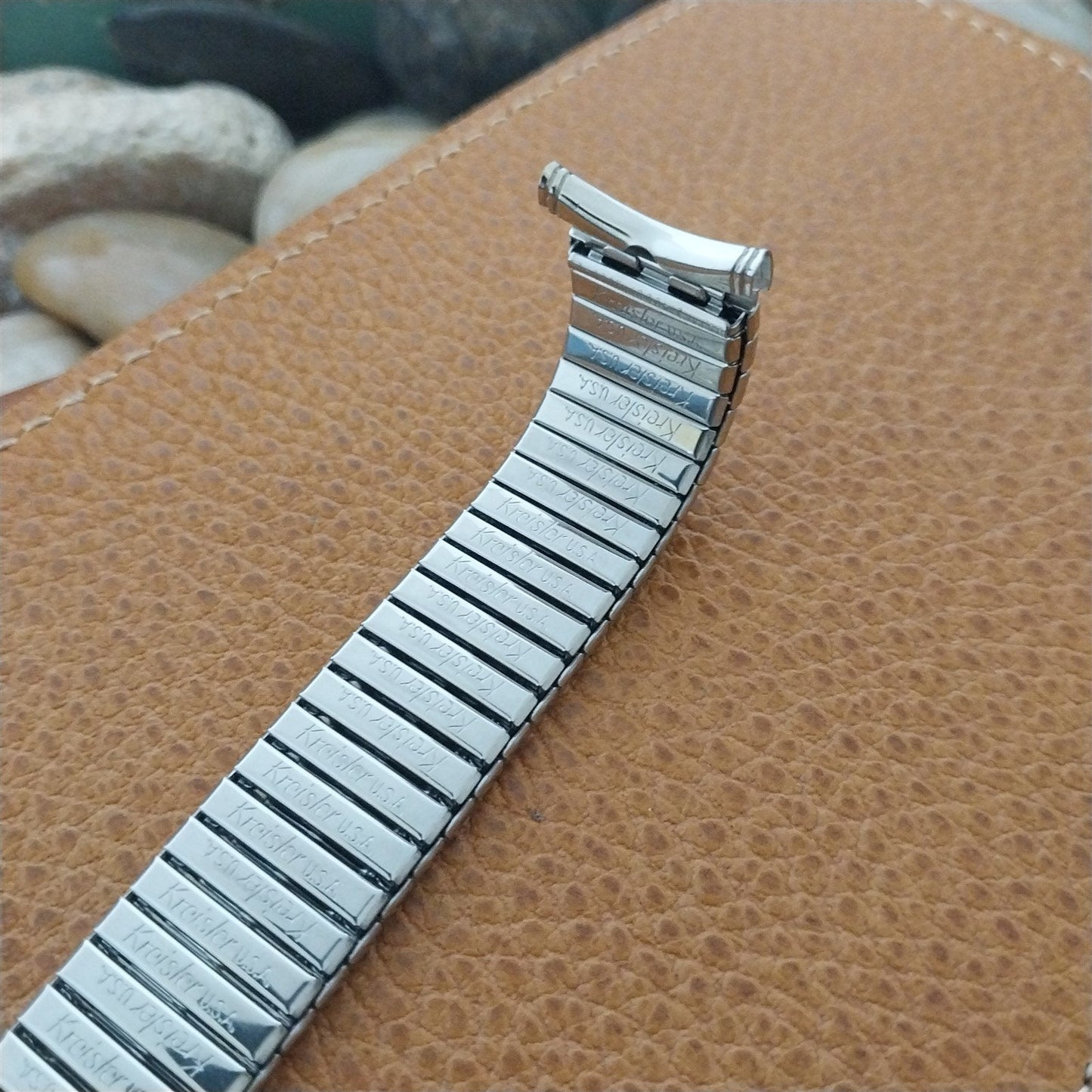 Stainless Steel Kreisler USA 1960s nos Expansion Vintage Watch Band 19mm 18mm