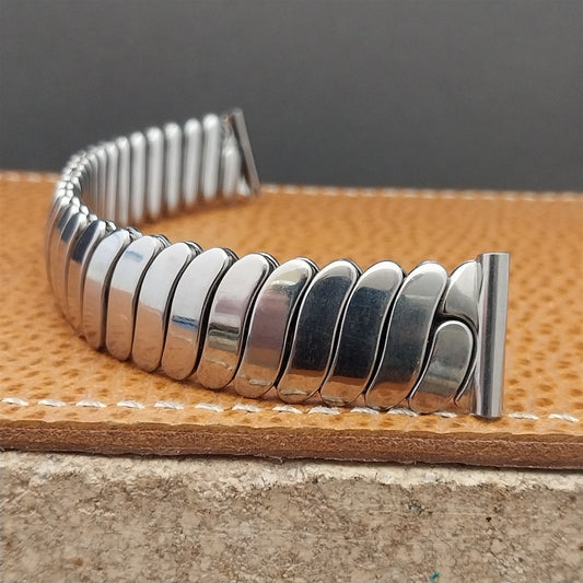 Vintage 1950 Flex-Let Calvin Short Stainless Steel nos 5/8" Unused Watch Band