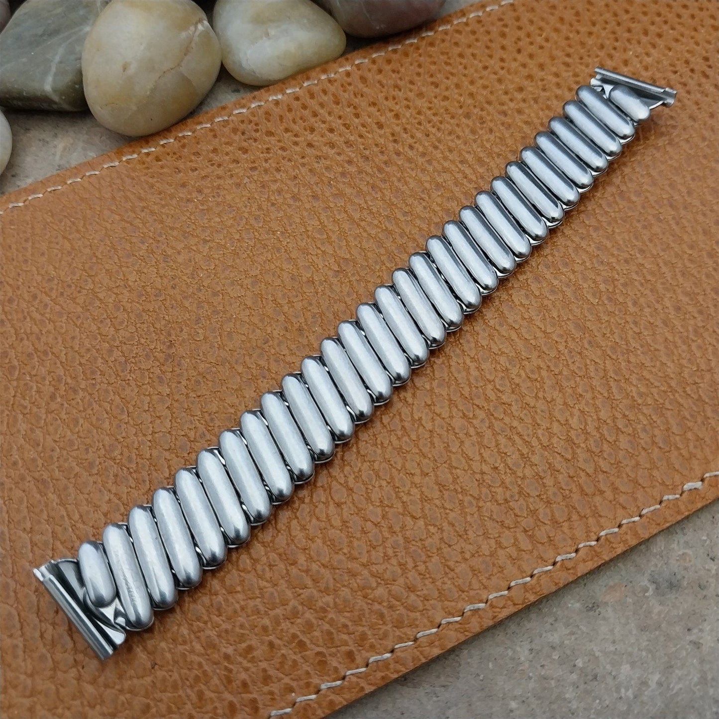 Vintage 1950 Flex-Let Calvin Short Stainless Steel nos 5/8" Unused Watch Band