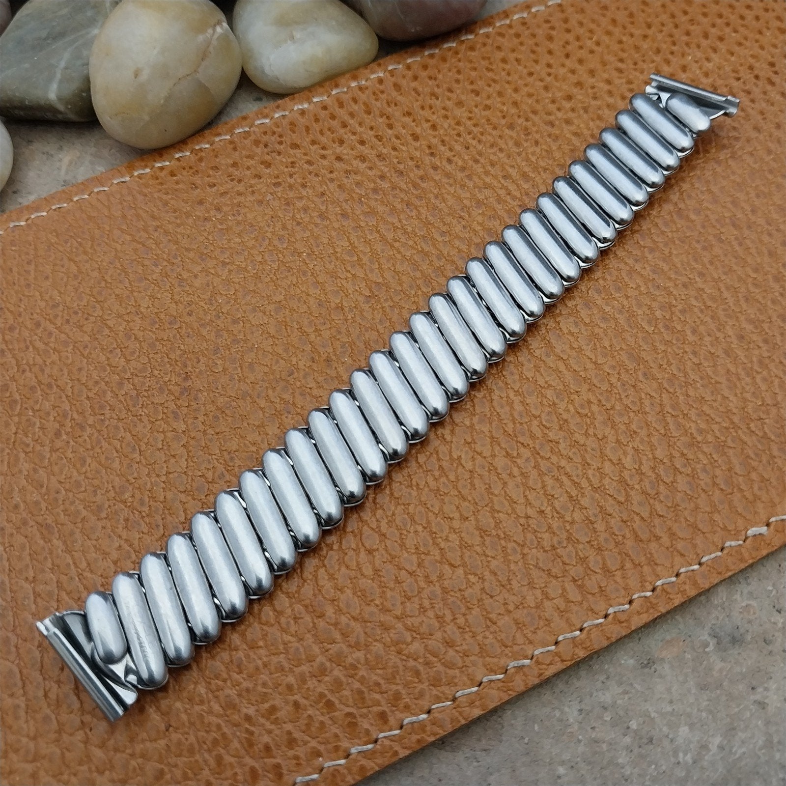 Vintage 1950 Flex-Let Calvin Short Stainless Steel nos 5/8" Unused Watch Band