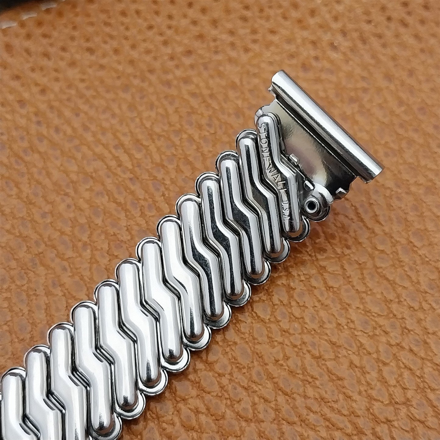 1950s Vintage 19mm 18mm Stonewall Stainless Classic Stretch Unused Watch Band
