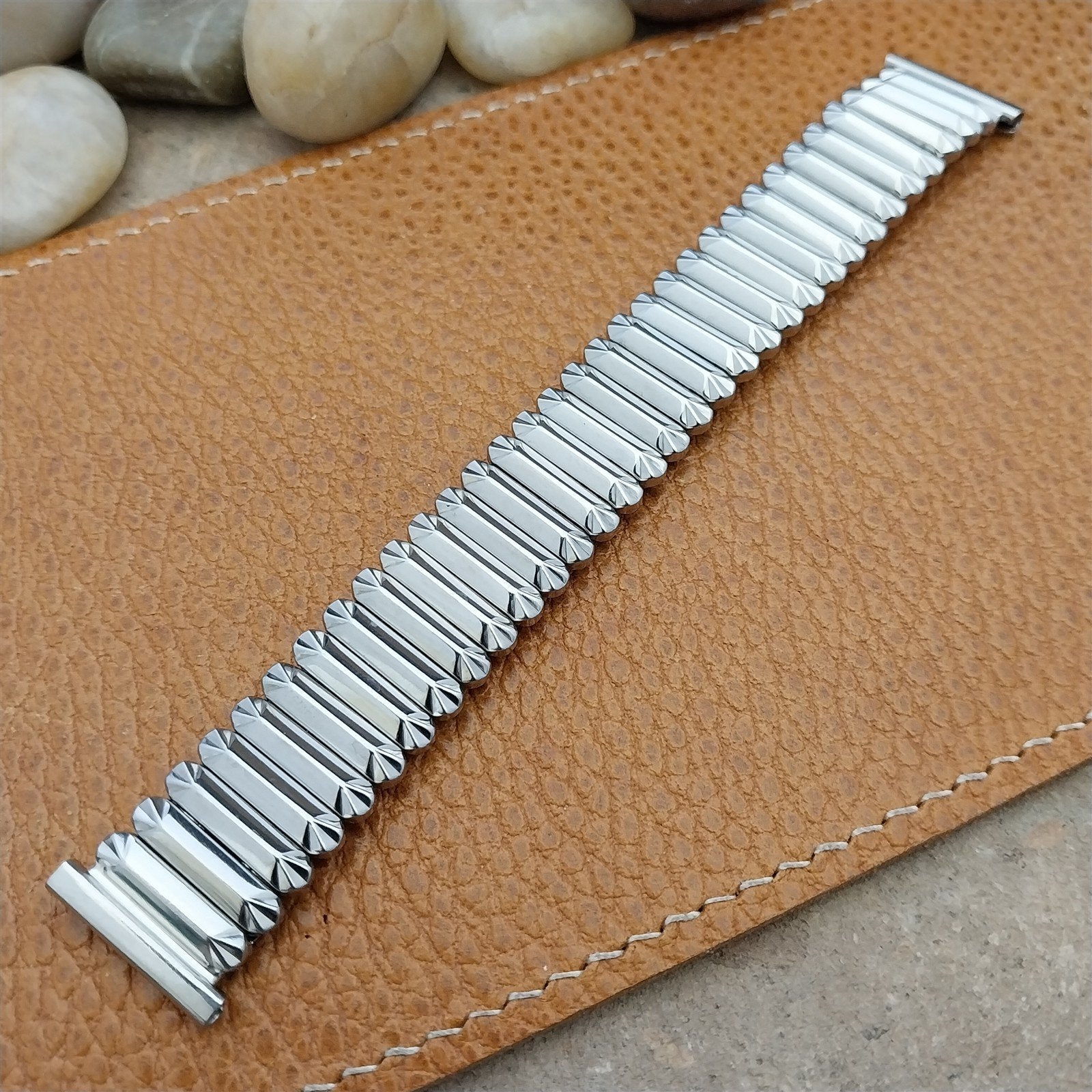 1950s Vintage 19mm 18mm Stonewall Stainless Classic Stretch Unused Watch Band