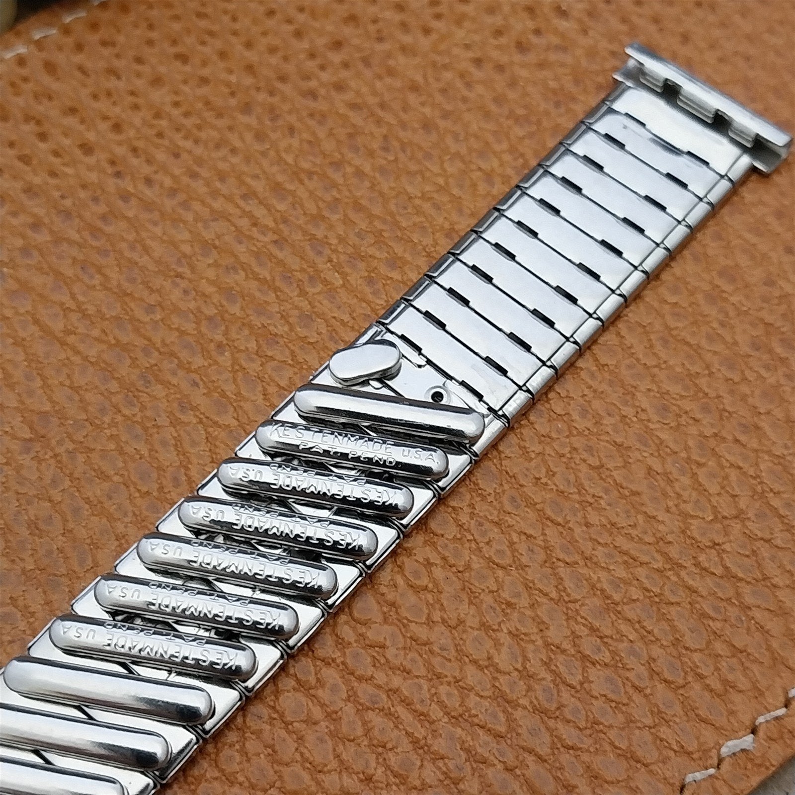 Vintage 17mm 18mm 19mm 1950s Kestenmade Unused Stainless Steel Watch Band