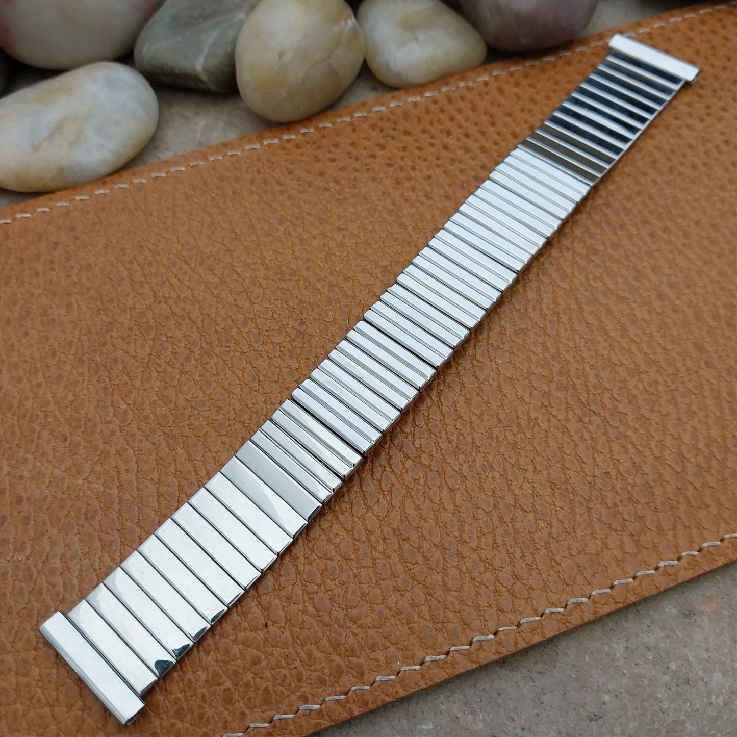 Vintage 17mm 18mm 19mm 1950s Kestenmade Unused Stainless Steel Watch Band