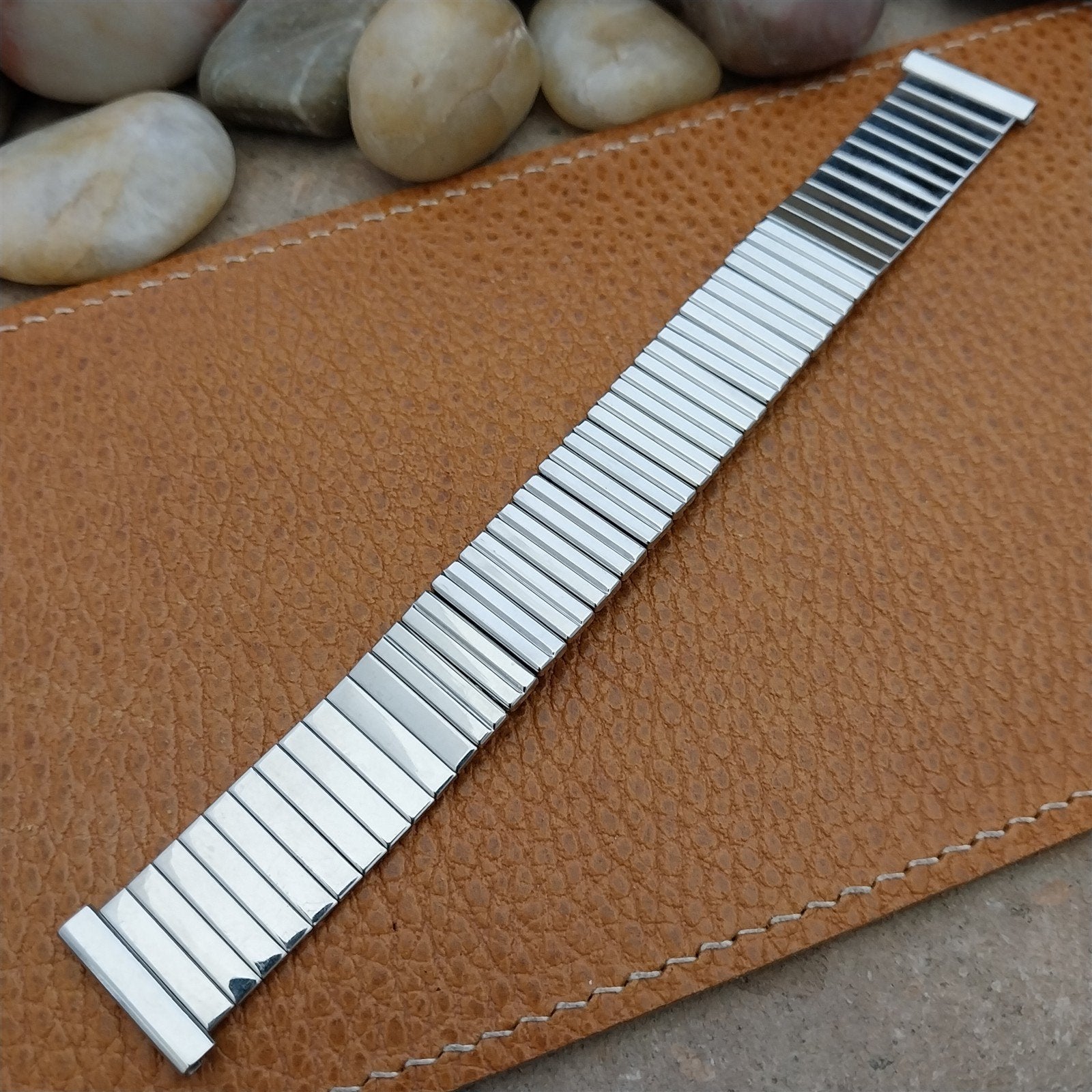 Vintage 17mm 18mm 19mm 1950s Kestenmade Unused Stainless Steel Watch Band