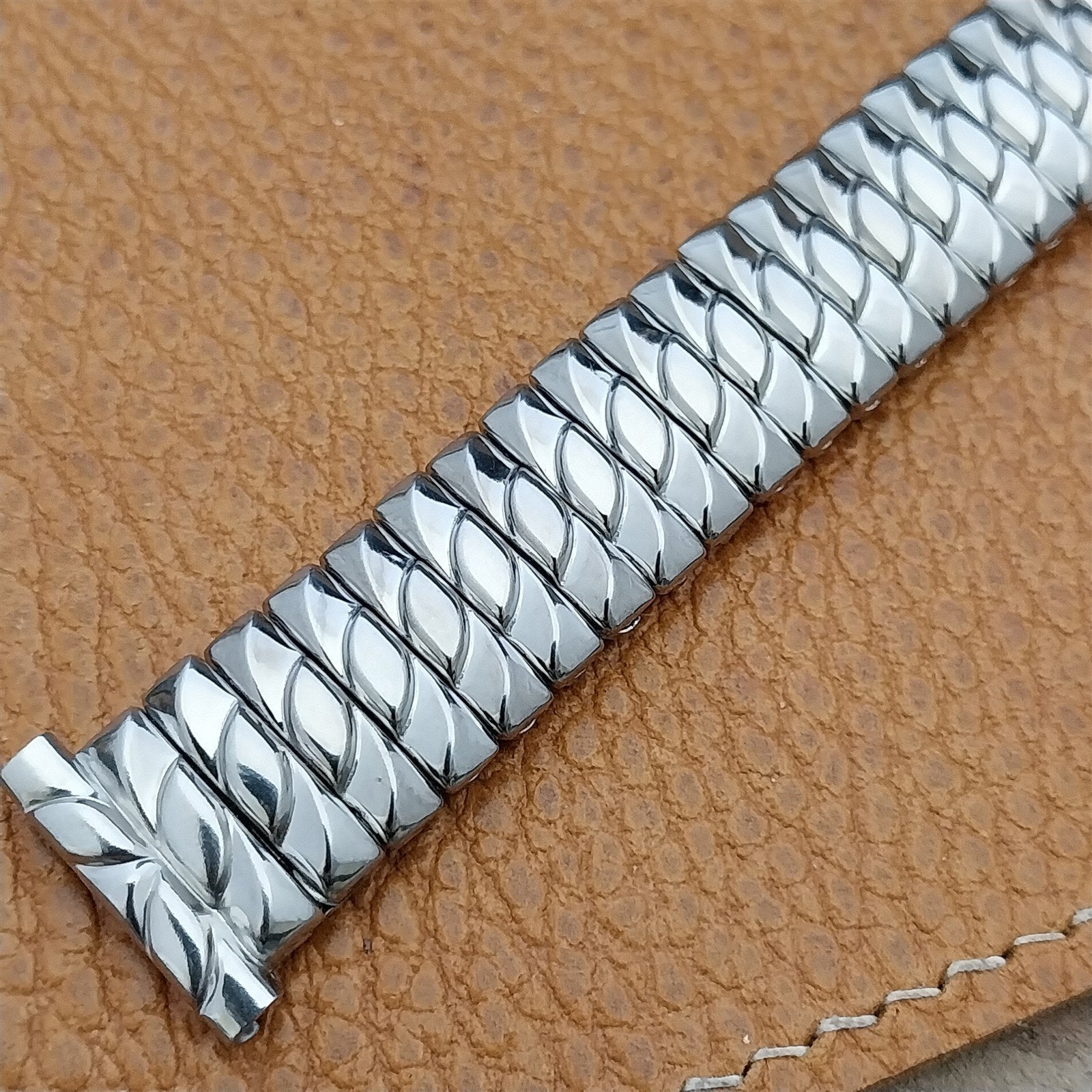 Vintage 19mm 18mm 16mm 50s Stonewall Stainless Steel Classic Stretch Watch Band