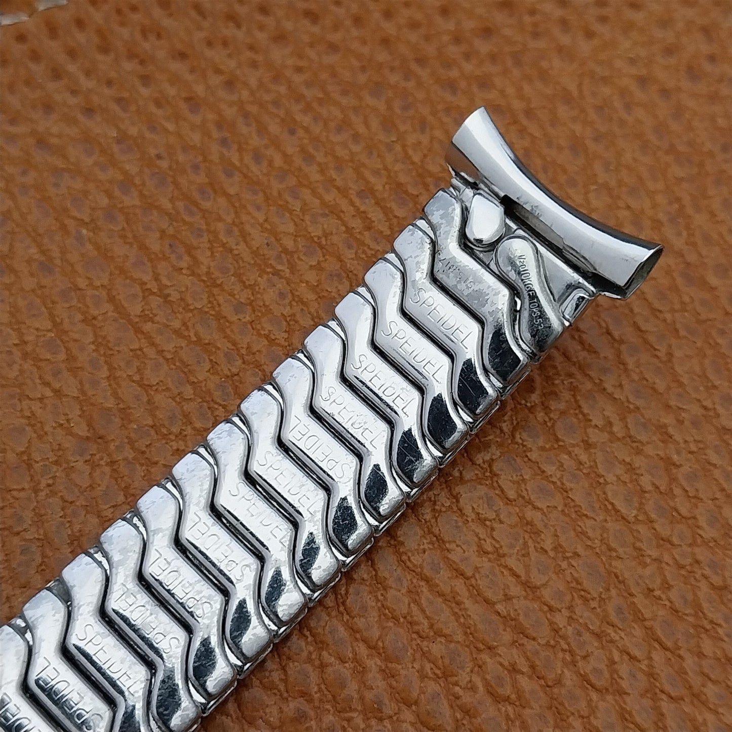 Vintage 19mm 18mm 16mm 1953 Speidel First Nighter White Gold-Fill NOS Watch Band