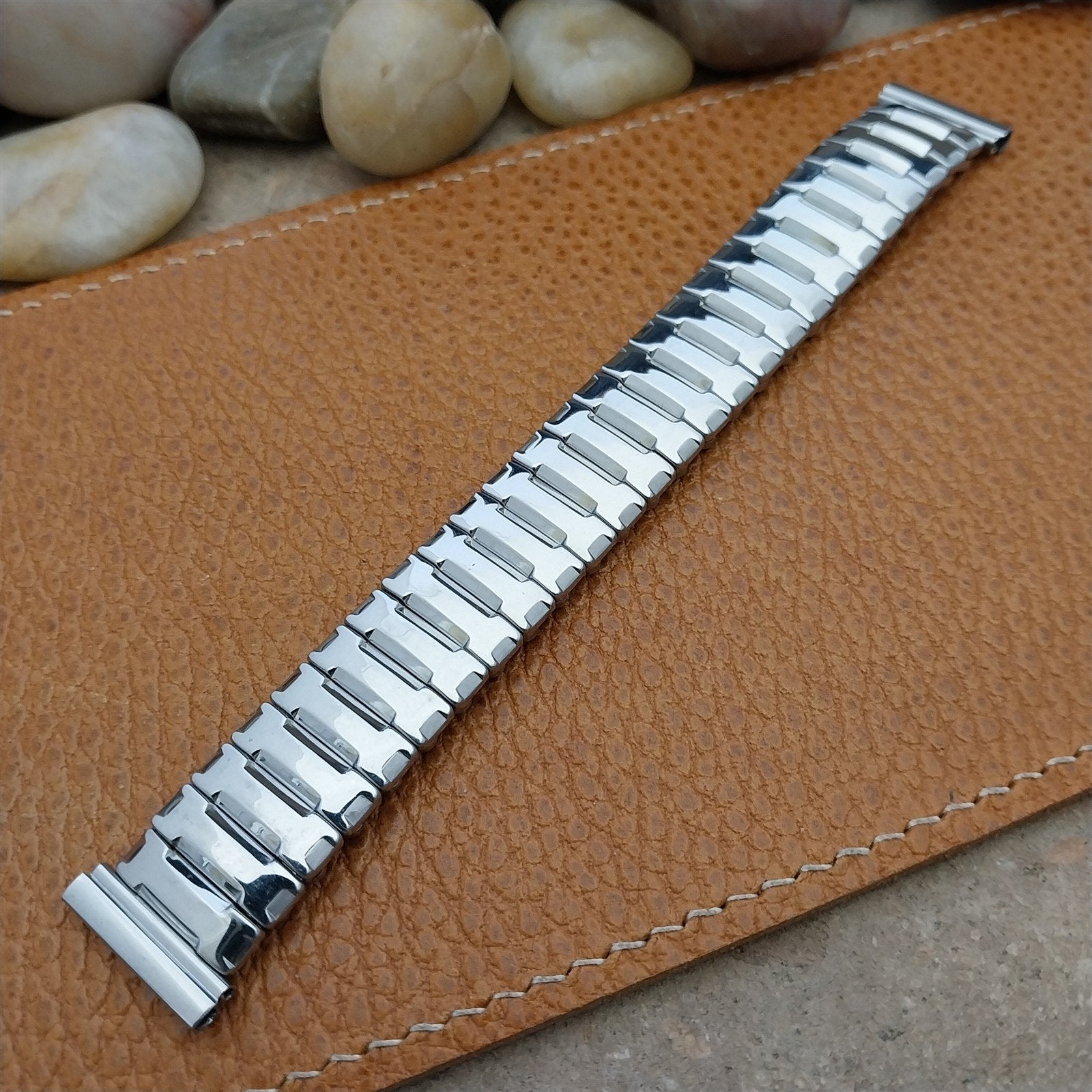18mm 17mm 16mm Crown USA 1950s Stainless Steel Expansion NOS Unused Watch Band