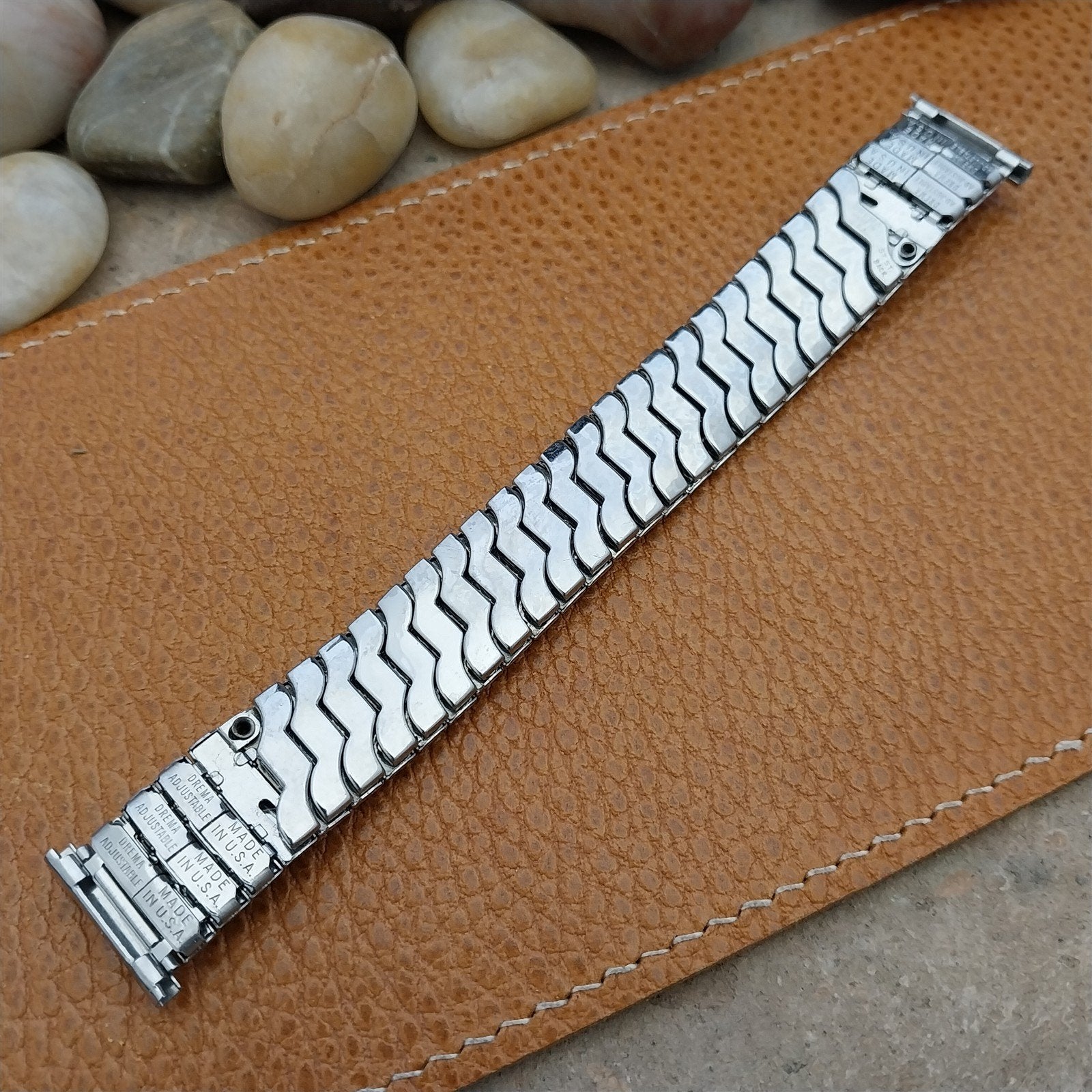 19mm 18mm 16mm Stainless Steel Expansion Drema Unused 1950s Vintage Watch Band