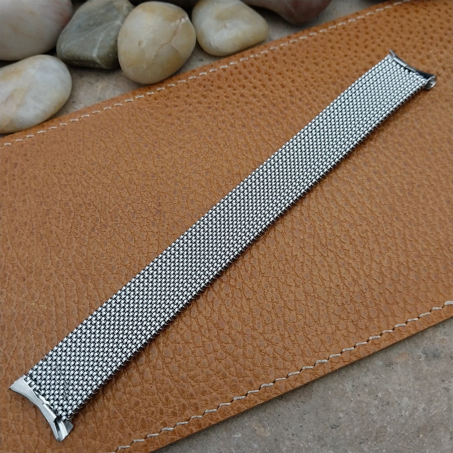 19mm 18mm 17mm 16mm Evinger Stainless Expansion Mesh Unused Vintage Watch Band