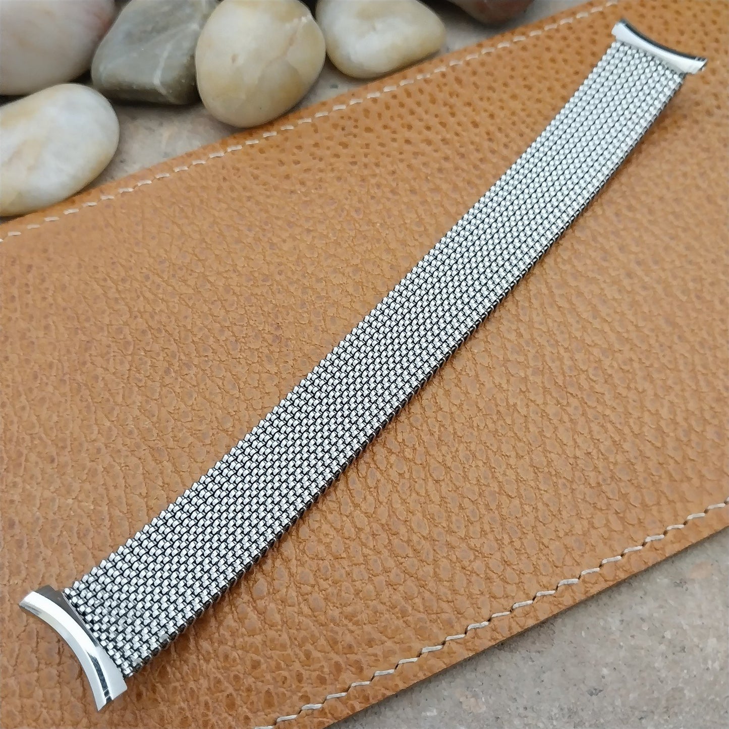 19mm 18mm 17mm 16mm Evinger Stainless Expansion Mesh Unused Vintage Watch Band
