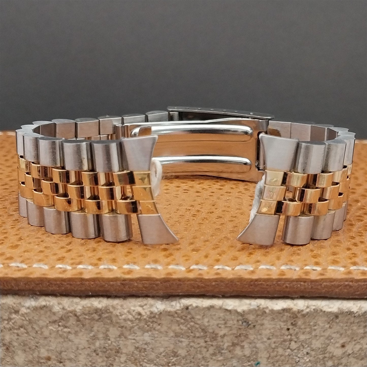 Vintage 20mm Hadley Stainless Steel & Gold Tone Jubilee Unused Watch Band