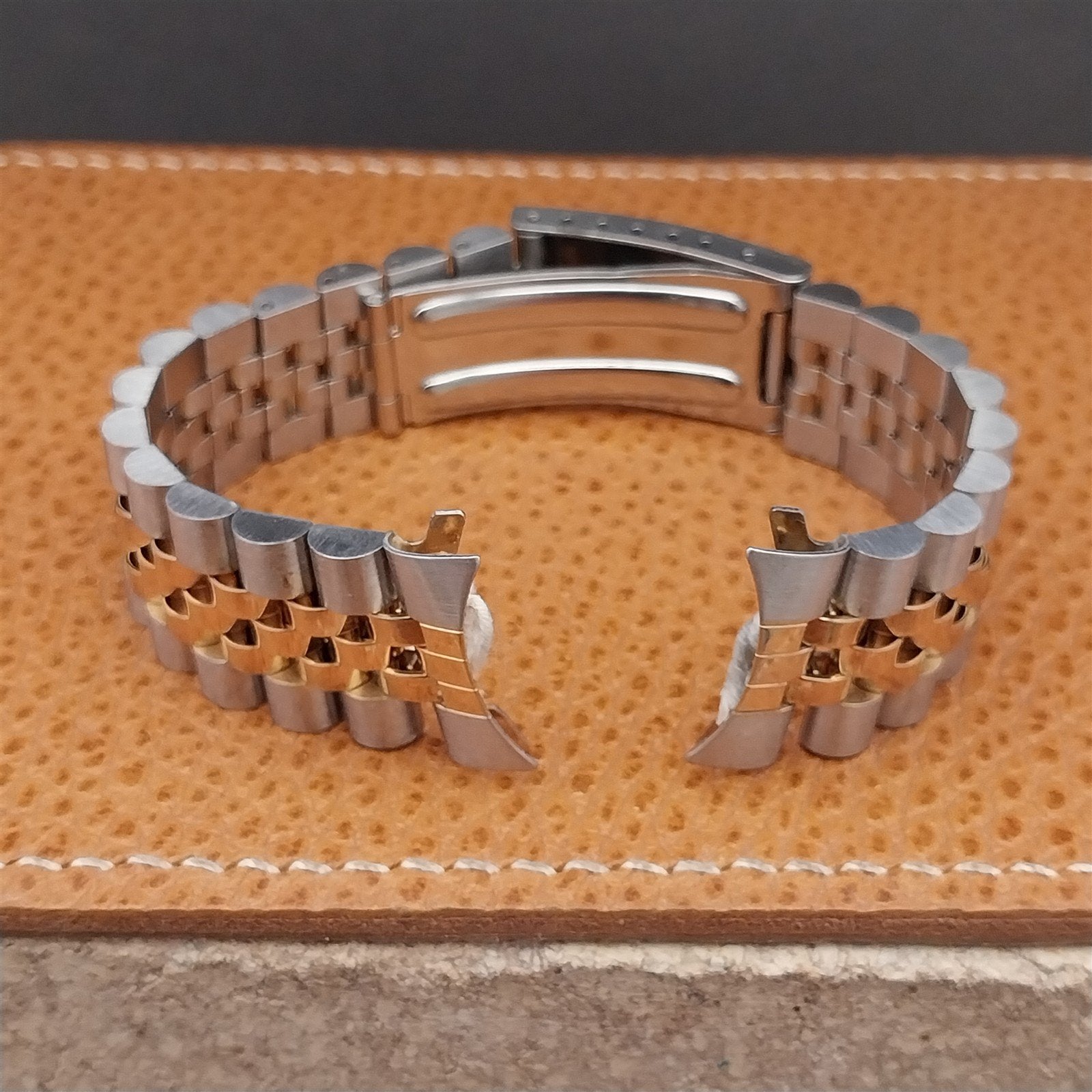 Vintage 20mm Hadley Stainless Steel & Gold Tone Jubilee Unused Watch Band