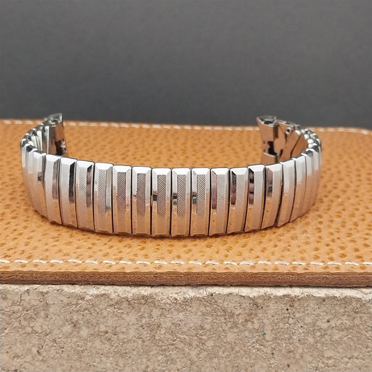 Vintage 17.2m Wide 1960s Baldwin Stainless Classic Stretch NOS Unused Watch Band