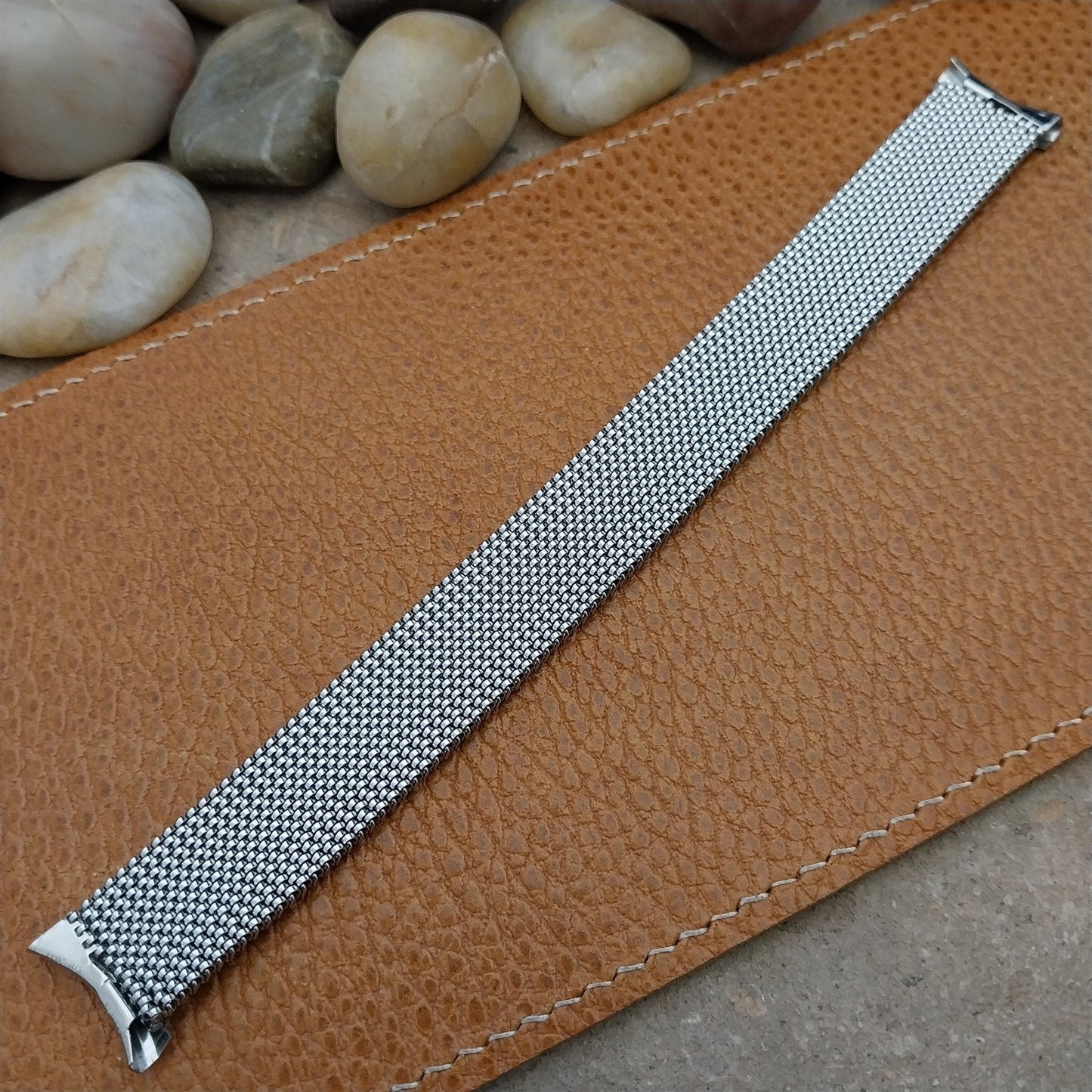Vintage 19mm 18mm 17mm 16mm Evinger Long Stainless Expansion Mesh NOS Watch Band