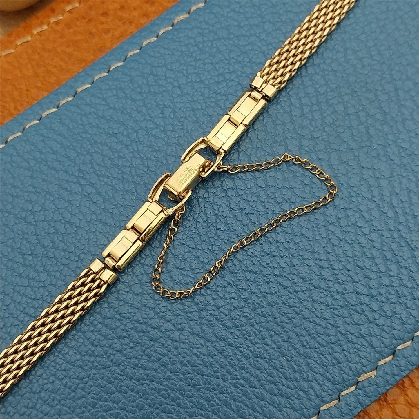 Ladies Speidel Gold RGP Mesh Unused Classic 1960s Vintage Cocktail Watch Band