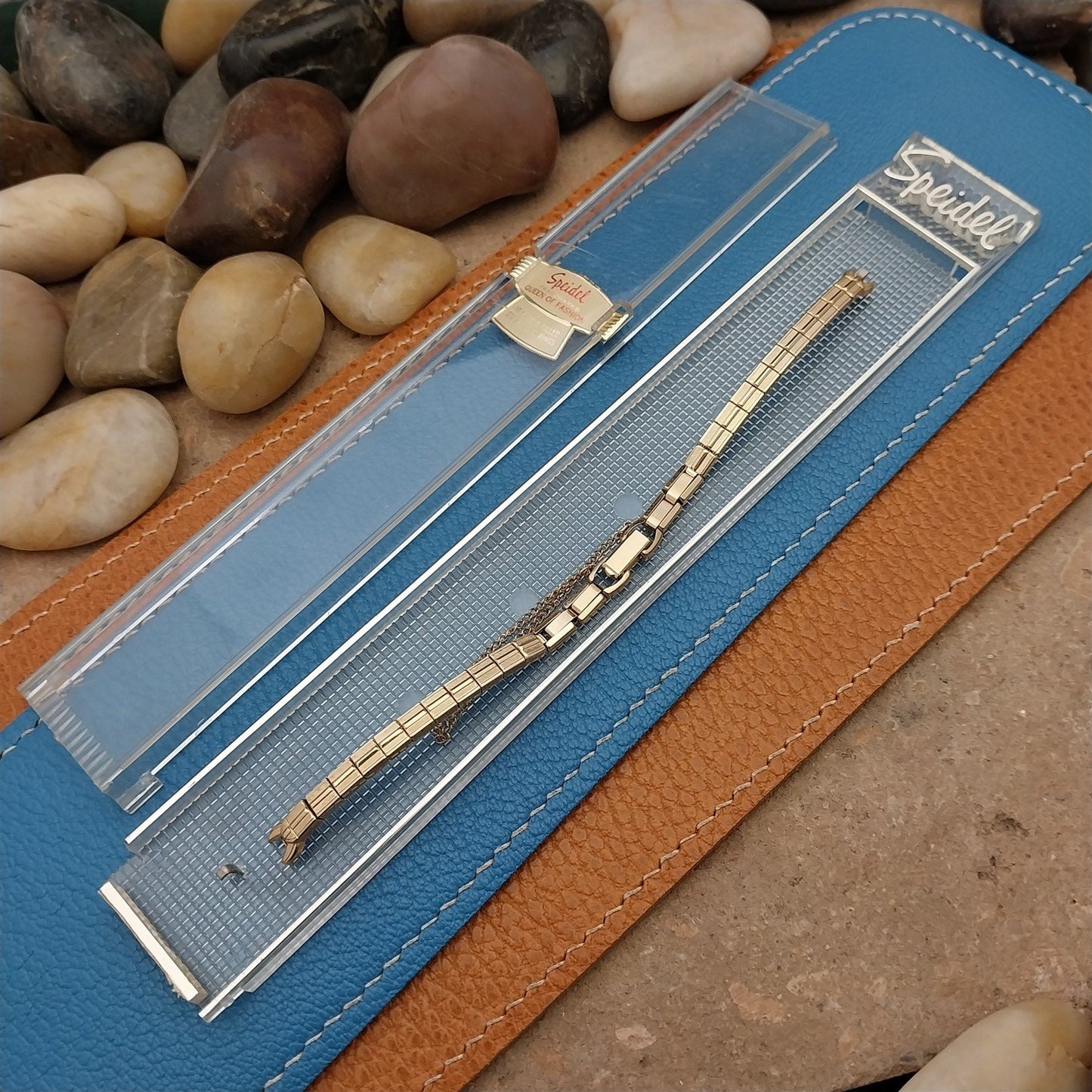 1950s Ladies Yellow Gold-Filled Speidel Unused NOS Vintage Cocktail Watch Band