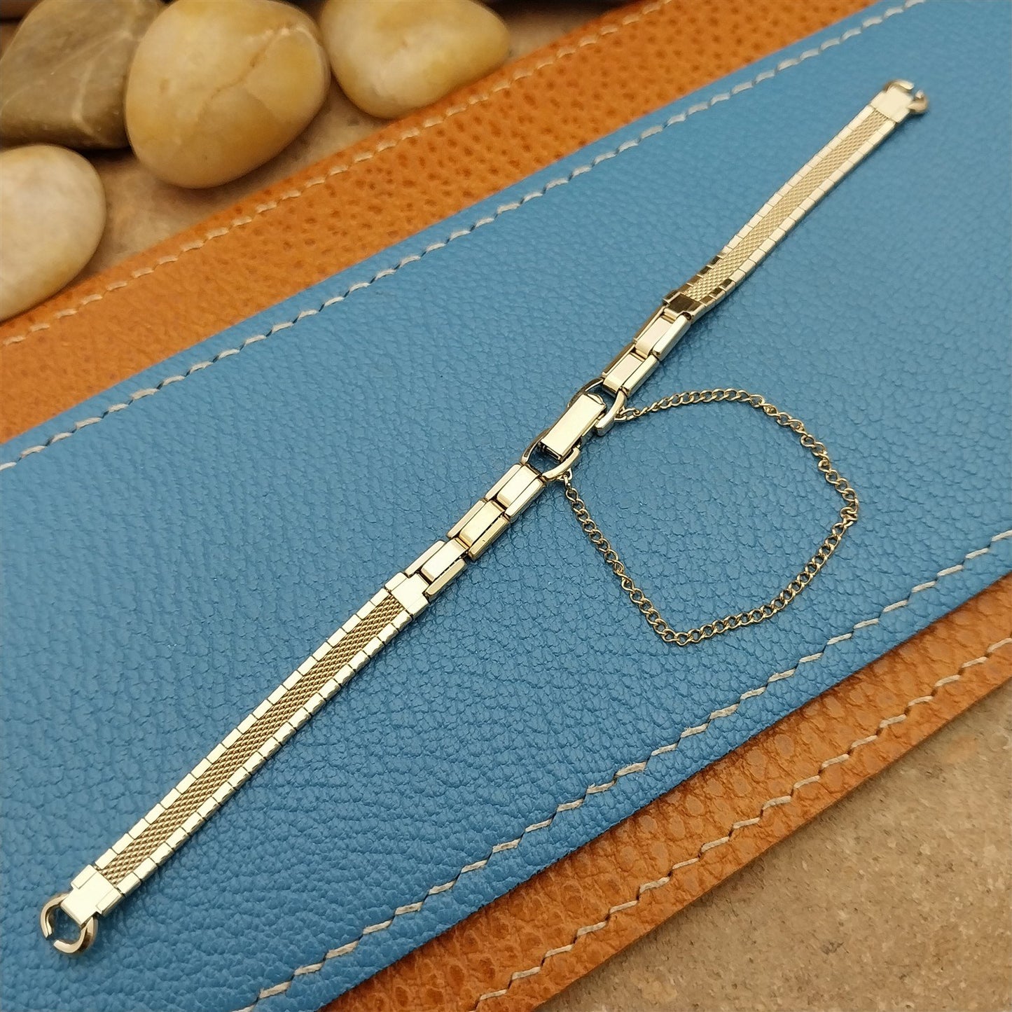 Ladies Speidel Yellow Gold Mesh Unused Classic 1969 Vintage Cocktail Watch Band