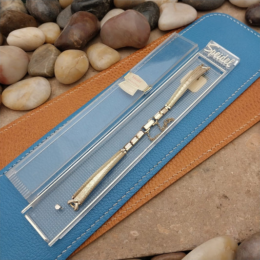 Ladies Speidel Gold Filled Mesh Unused Classic 1960s Vintage Cocktail Watch Band