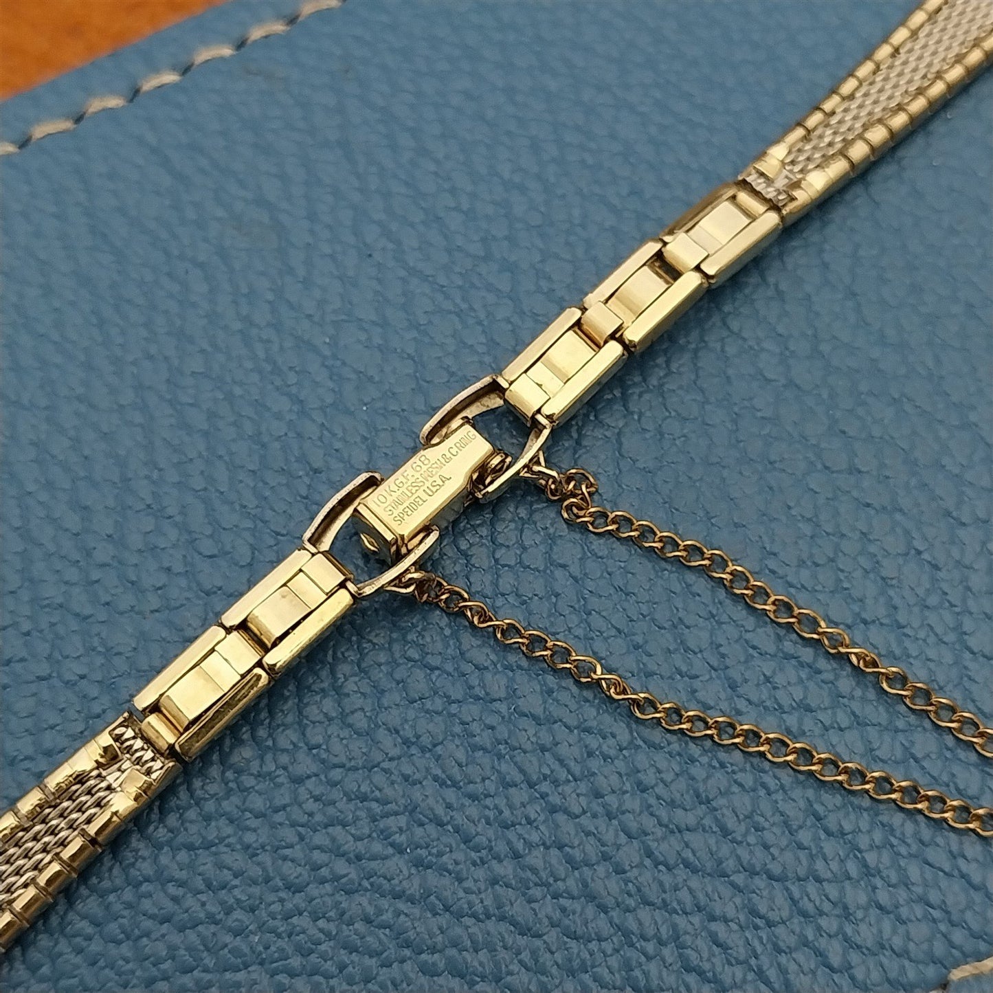 Ladies 10k Yellow Gold-Filled Speidel 1968 Unused Vintage Cocktail Watch Band
