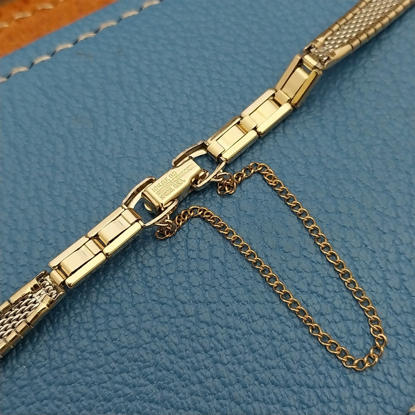 Ladies 10k Yellow Gold-Filled Speidel 1969 Unused Vintage Cocktail Watch Band