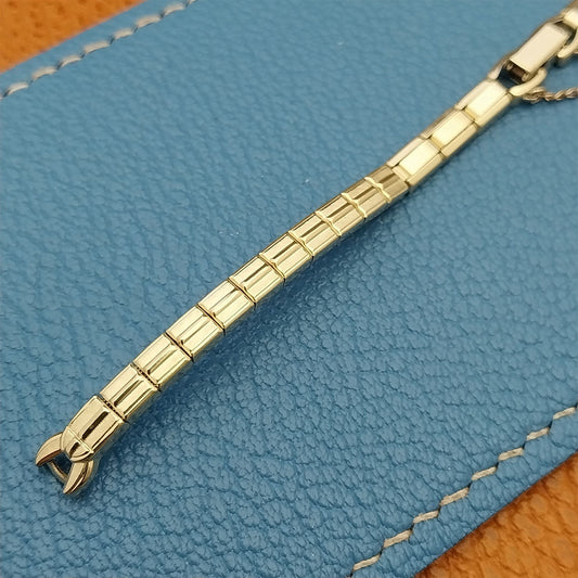 1960s Ladies Yellow Gold-Filled Speidel Unused Vintage Cocktail Watch Band