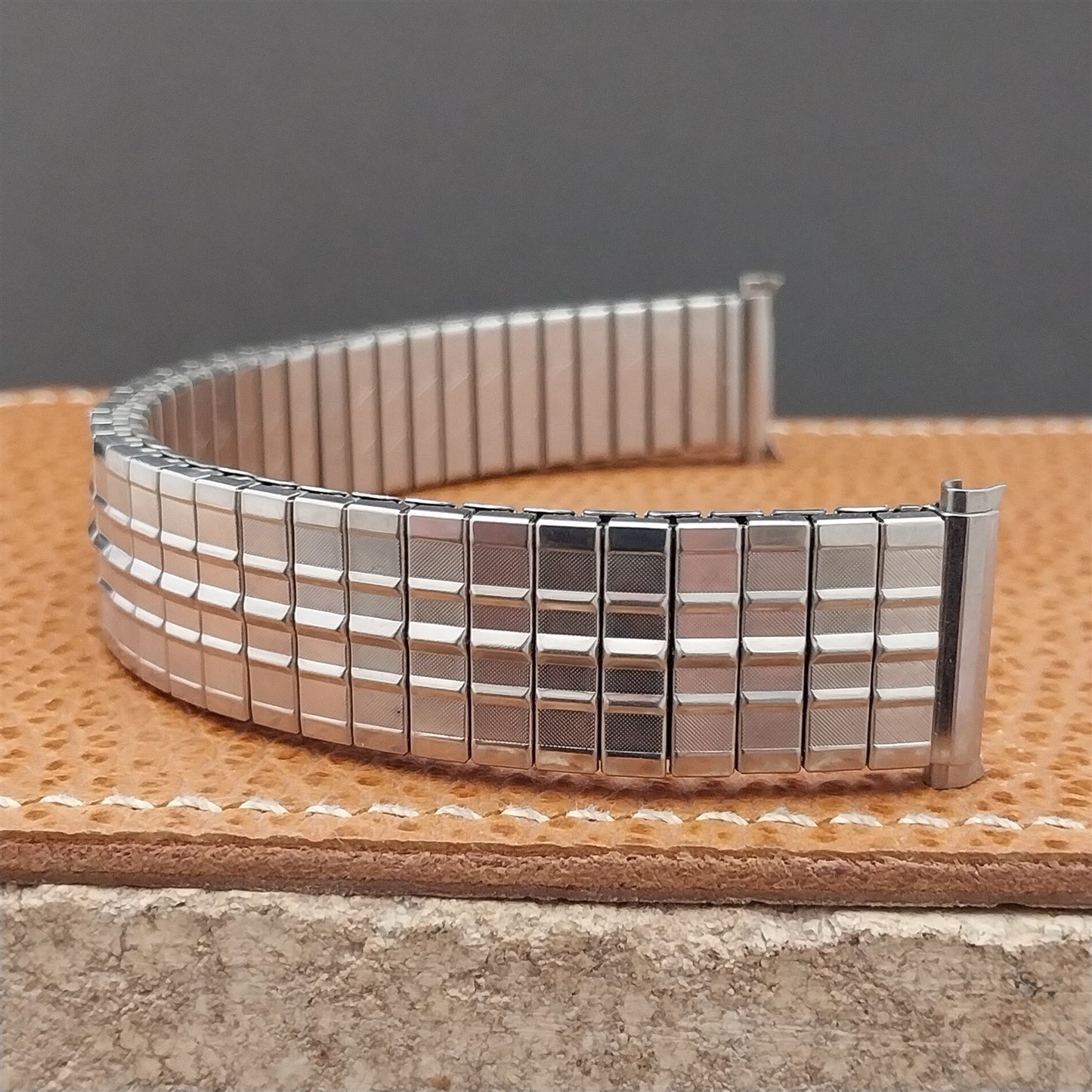 Vintage Watch Band 1970s 19mm 18mm Stainless Steel JB Champion Expansion Unused