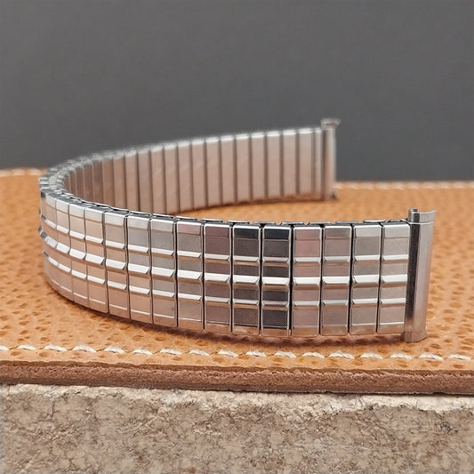 Vintage Watch Band 1970s 19mm 18mm Stainless Steel JB Champion Expansion Unused