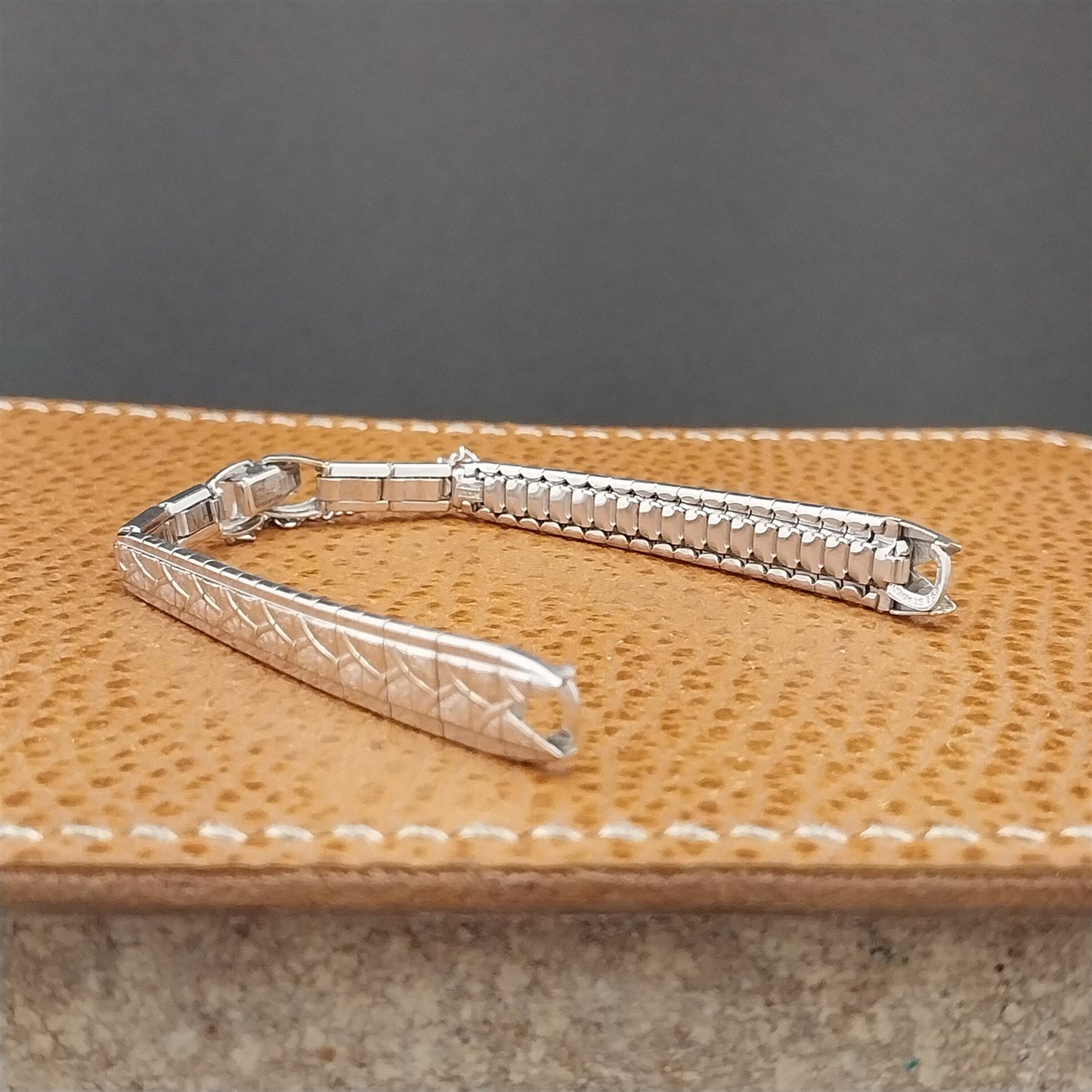 Ladies 10k White Gold-Filled Speidel Capistrano 1960s Unused Vintage Watch Band