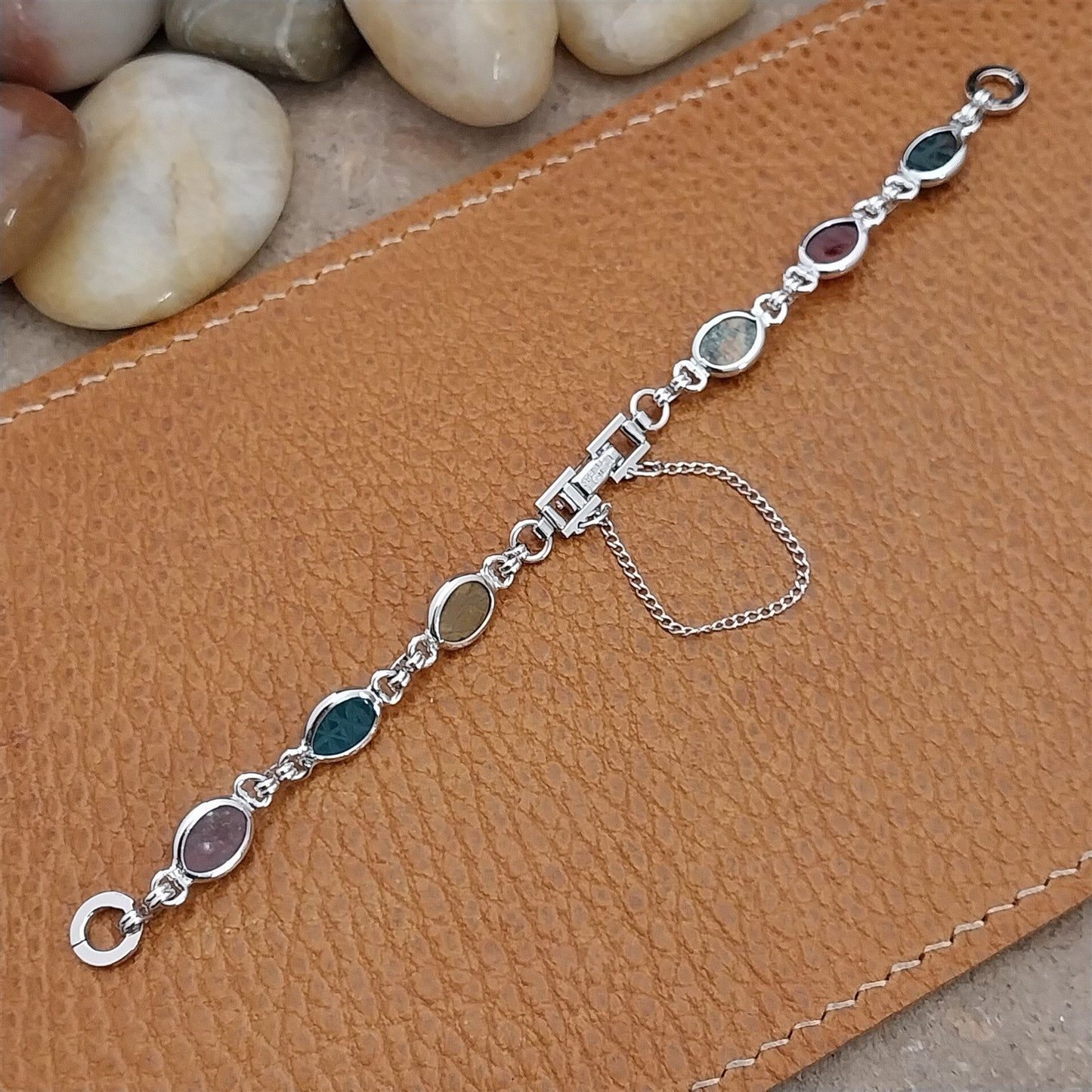 Vintage Kreisler Ladies Carved Scarabs & Gold-Filled 1960s Cocktail Watch Band