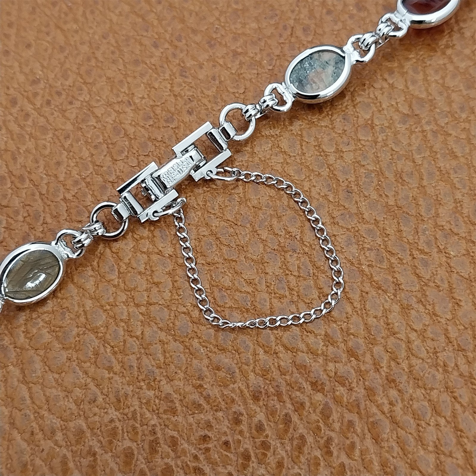 Vintage Kreisler Ladies Carved Scarabs & Gold-Filled 1960s Cocktail Watch Band