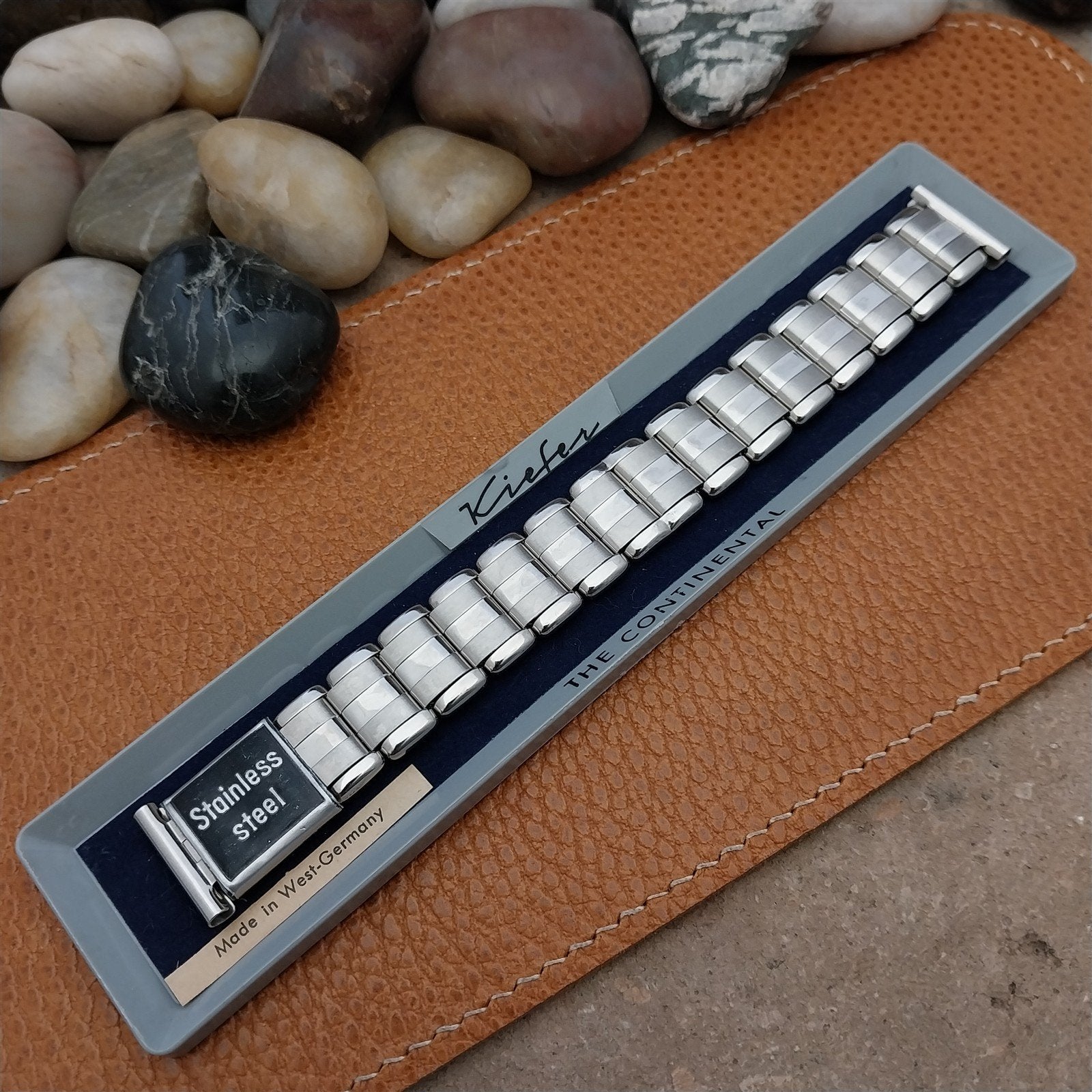 Vintage 18mm 17mm Stainless Steel Kiefer Cadman Continental Unused Watch Band