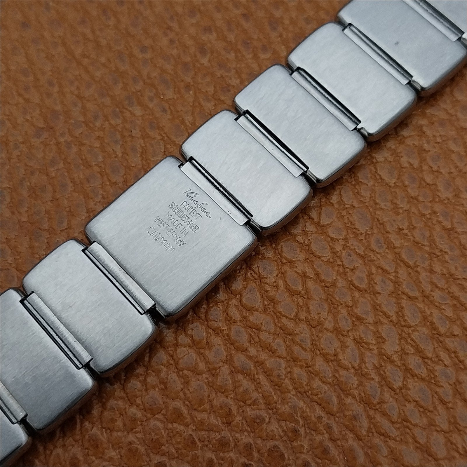 Vintage 18mm 17mm Stainless Steel Kiefer Cadman Continental Unused Watch Band