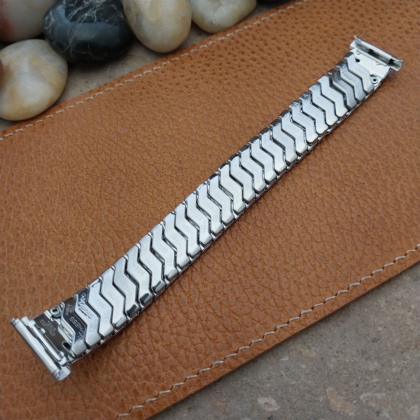 Vintage 19mm 18mm 16mm Stainless Steel Expansion Duchess Unused 1950s Watch Band