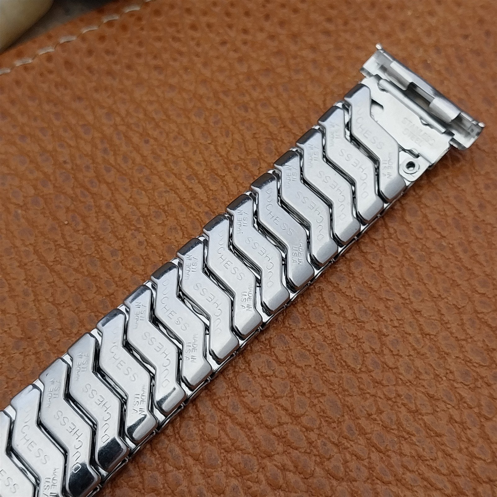 19mm 18mm 16mm Stainless Steel Expansion Duchess Unused 1950s Vintage Watch Band