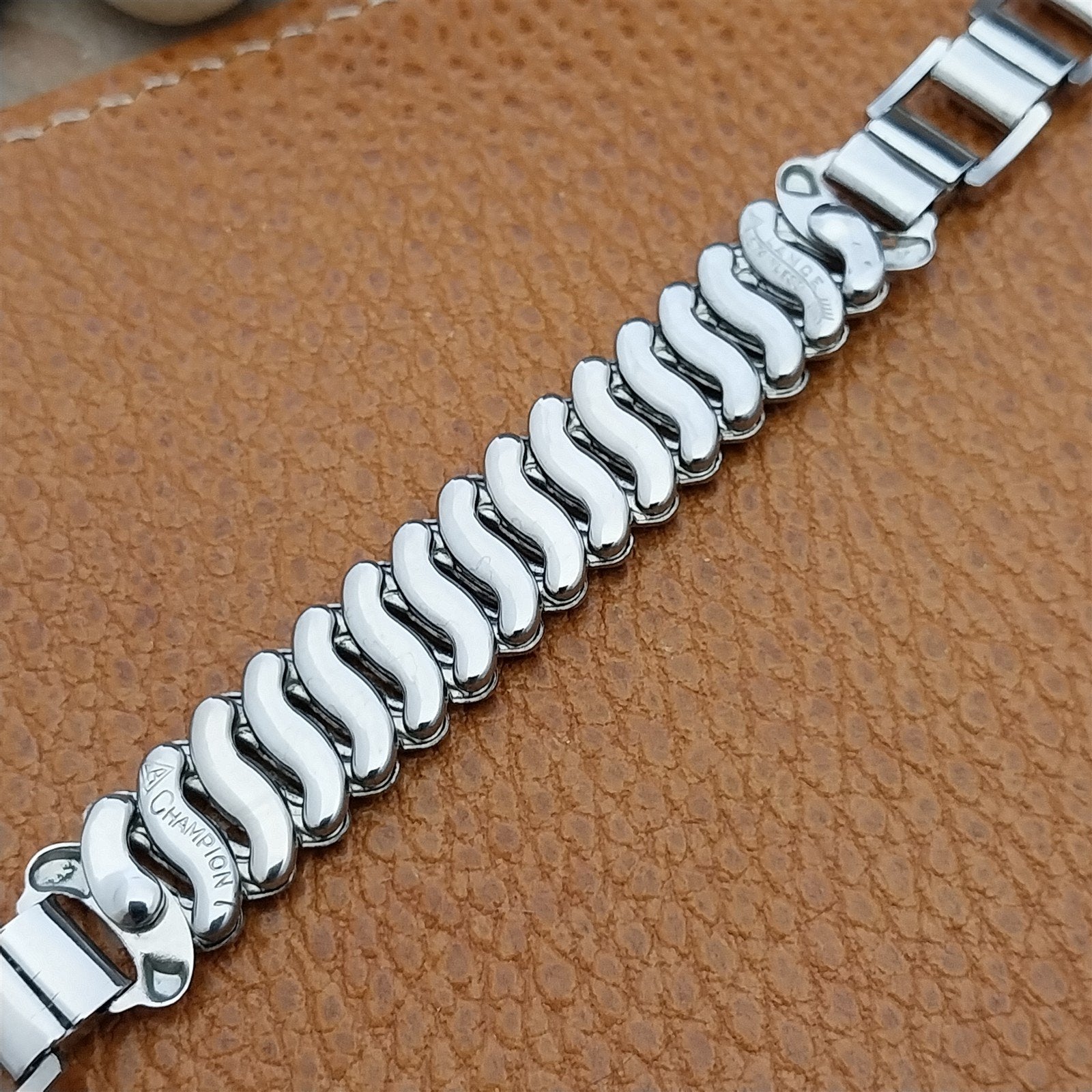 1940s Vintage 19mm 18mm 16mm JB Champion Stainless Steel nos Unused Watch Band