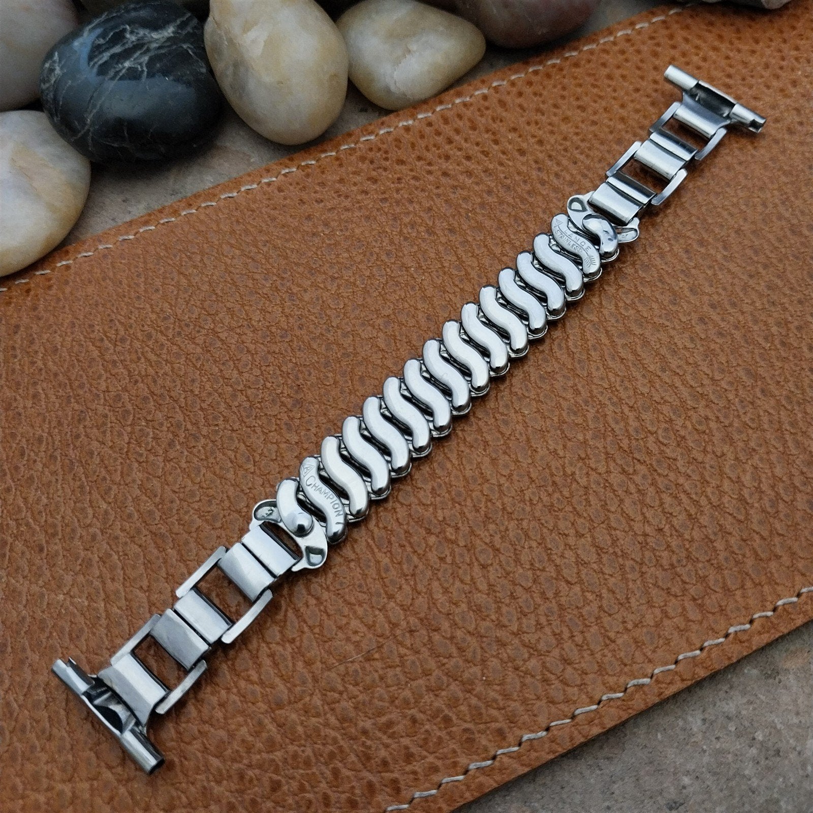 1940s Vintage 19mm 18mm 16mm JB Champion Stainless Steel nos Unused Watch Band