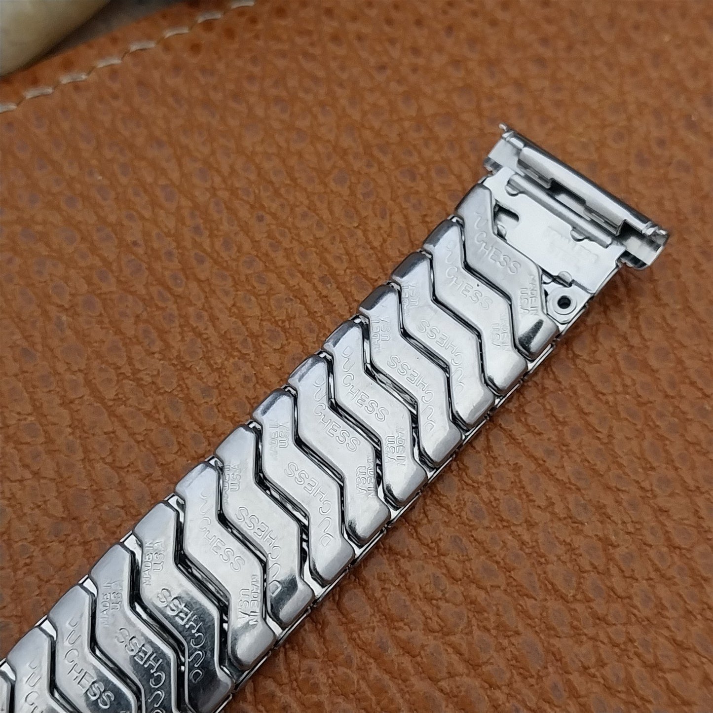 Vintage 19mm 18mm 16mm Duchess Classic Stainless Steel 1950s Stretch Watch Band