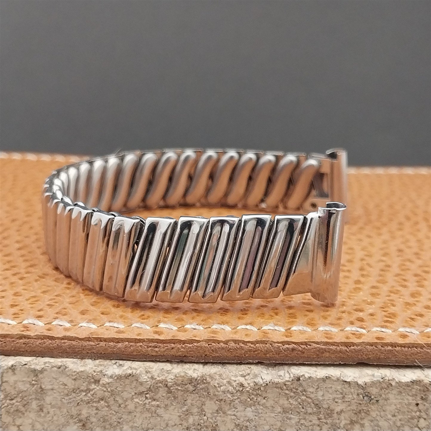 1940s Vintage Enel 5/8" 15mm Stainless Steel Classic Stretch Unused Watch Band